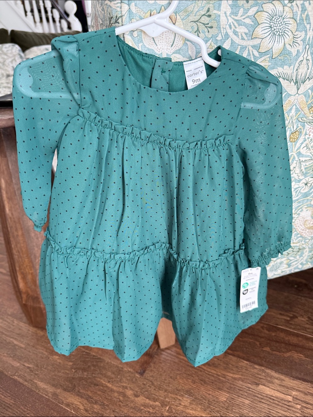 Carters 9m Christmas dress nwt